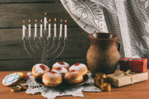 traditional jewish menorah